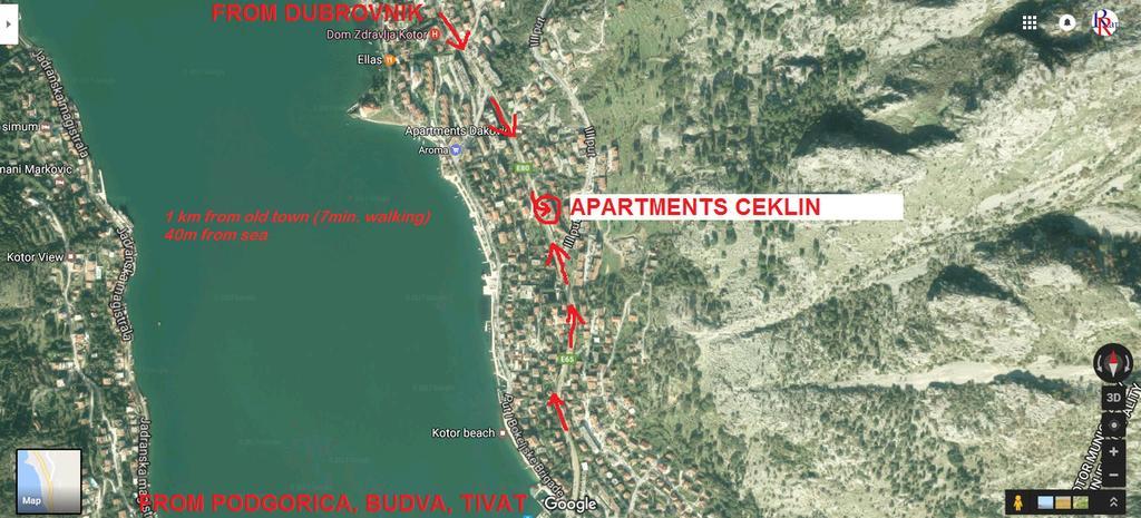 Apartments Ceklin Kotor Bagian luar foto